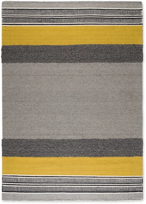 Μάλλινο Κιλίμι Tapicap Cannia Grey-yellow - 130 X 190