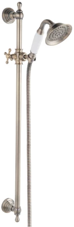 Ferro Retro Old Bronze N160br - Βέργα Ντους Με Σπιράλ Και Τηλέφωνο