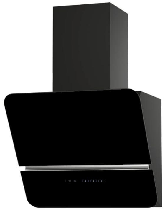 Karag Cgw 230w Επίτοιχη Καμινάδα Κουζίνας Με Μαύρο Κρύσταλλο 600mm