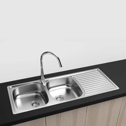 Karag Inox Νεροχύτης Κουζίνας Διπλός Bl 933
