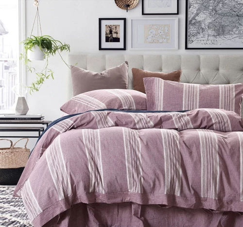 191485 Σετ Σεντονια Υπερδιπλα/s Grooves Art 1612 230x260 Ροζ Beauty Home