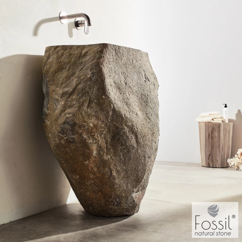 Fossil Vero Riverstone Rp90 Black - Επιδαπεδιος Πετρινος Νιπτηρας