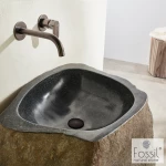 Fossil Vero Riverstone Rp90 Black - Επιδαπεδιος Πετρινος Νιπτηρας
