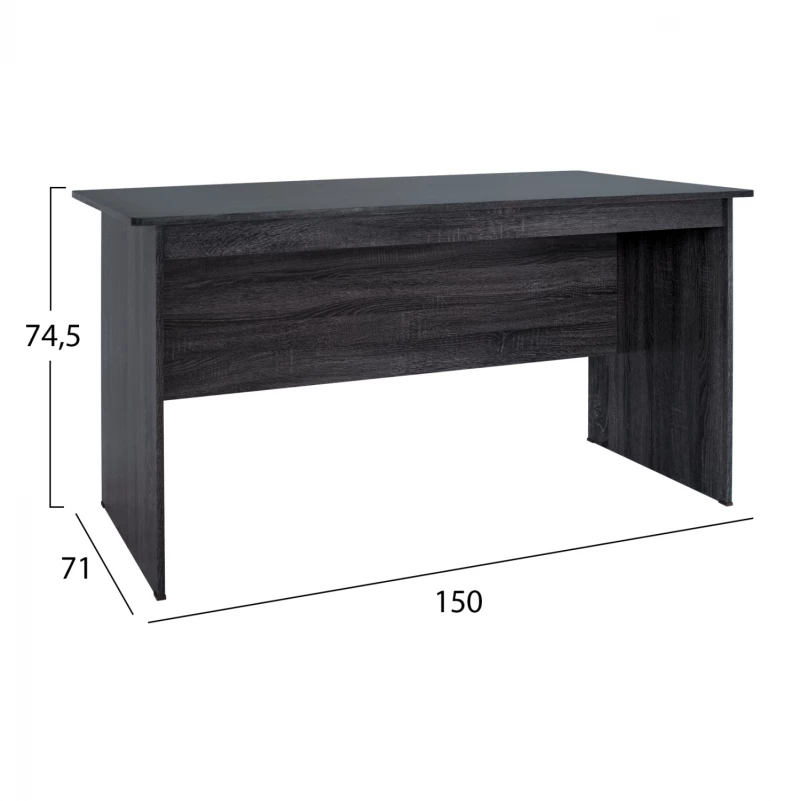 Γραφειο Μελαμινησ Hayden 150x71x74,5 Hm2284.01 Σε Ανθρακι Χρωμα