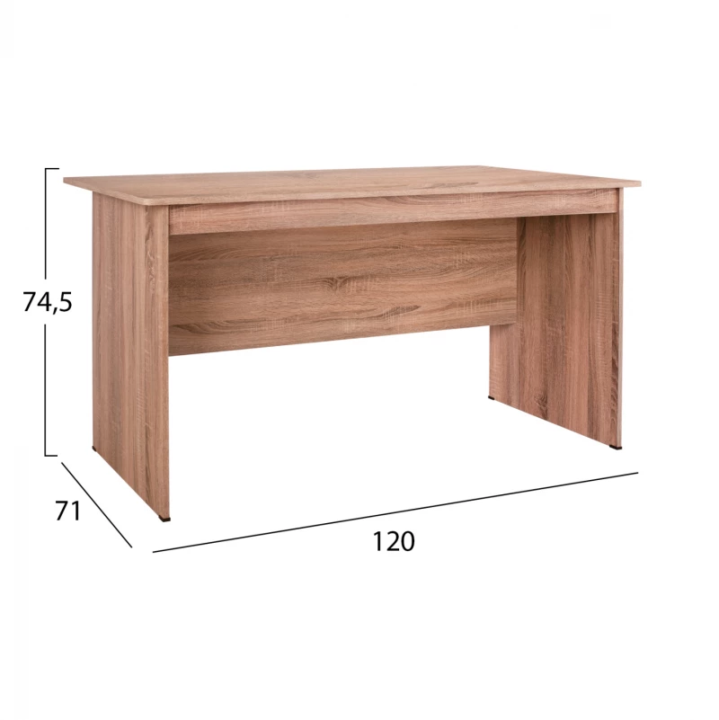 Γραφειο Μελαμινησ Hayden 120x71x74,5 Hm2285.02 Σε Χρωμα Sonama