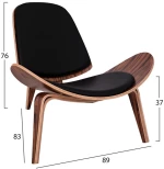 Πολυθρονα Superior Plus Hm1128.01 Κερασι Με Μαυρο Μαξιλαρι Pu 89x83x76yεκ.