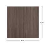 Επιφανεια Τραπεζιου Απο Mdf 80χ80 Εκ. Hm8439.01 Σταχτι Μαυρο