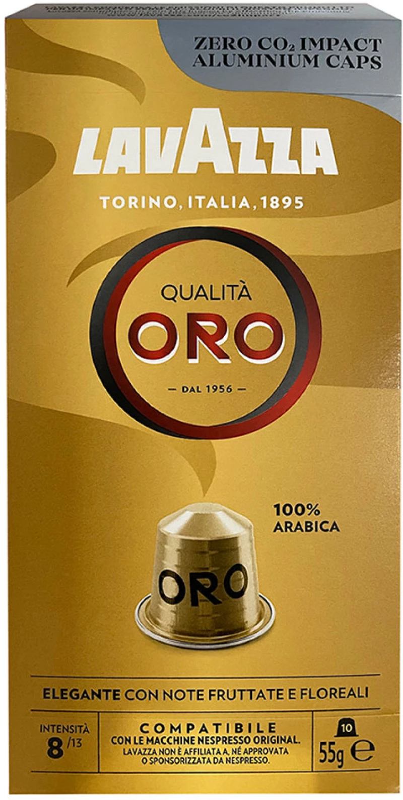 Κάψουλες Nespresso Συμβατές Lavazza Qualita Oro 10 Τεμάχια