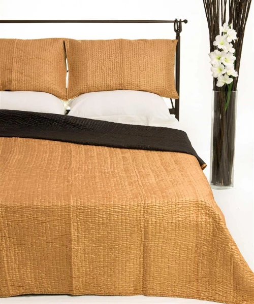 Κουβερλι Σετ (160cm X 220cm + 1 X 50cm X 70cm) 6330 Χρυσό - -