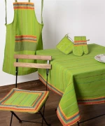 Τραπεζοκαρέ (140cm X 140cm) Moda Ριγέ Πράσινο - -