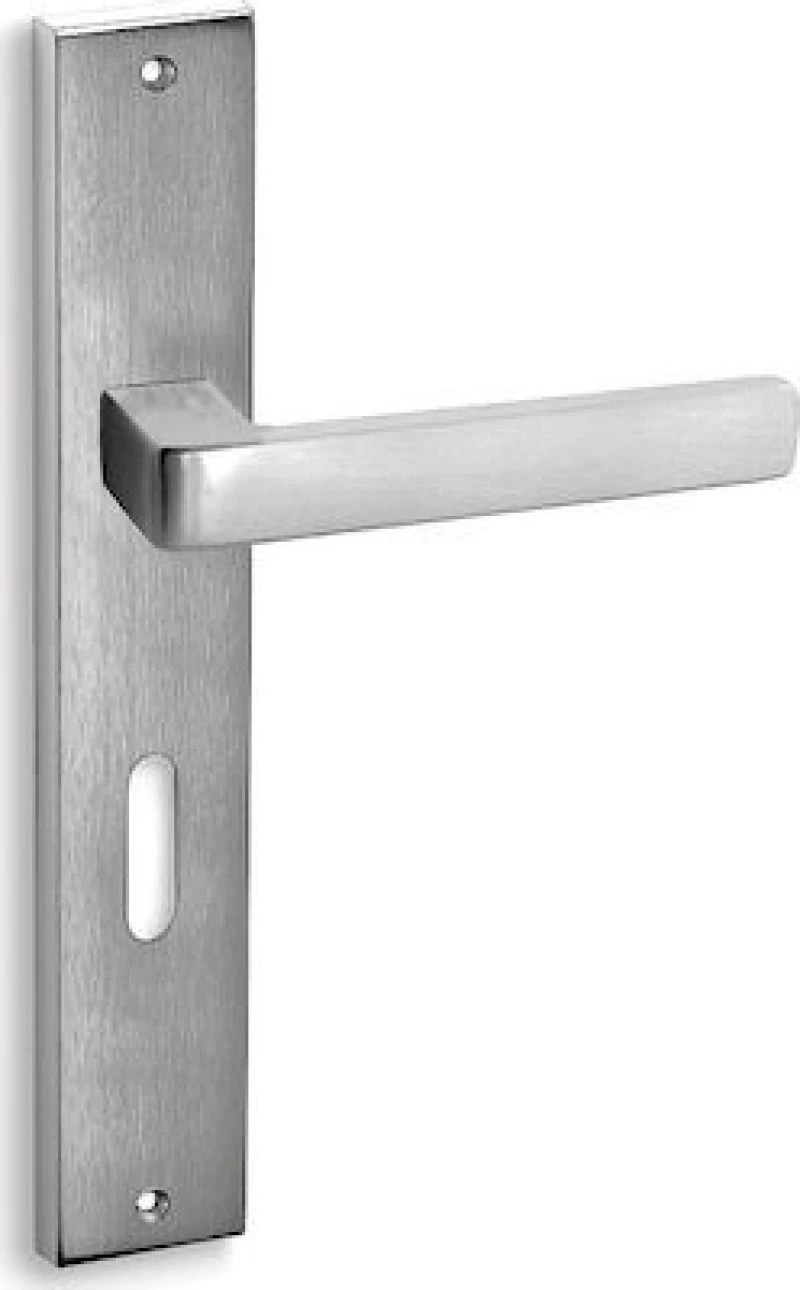 Convex 1605 Ματ Χρώμιο Πόμολο Μεσόπορτας - Πλάκα 72mm(ζεύγος)