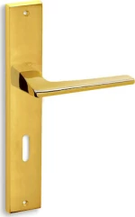 Convex 1495 Επίχρυσο Πόμολο Μεσόπορτας - Πλάκα 72mm(ζεύγος)