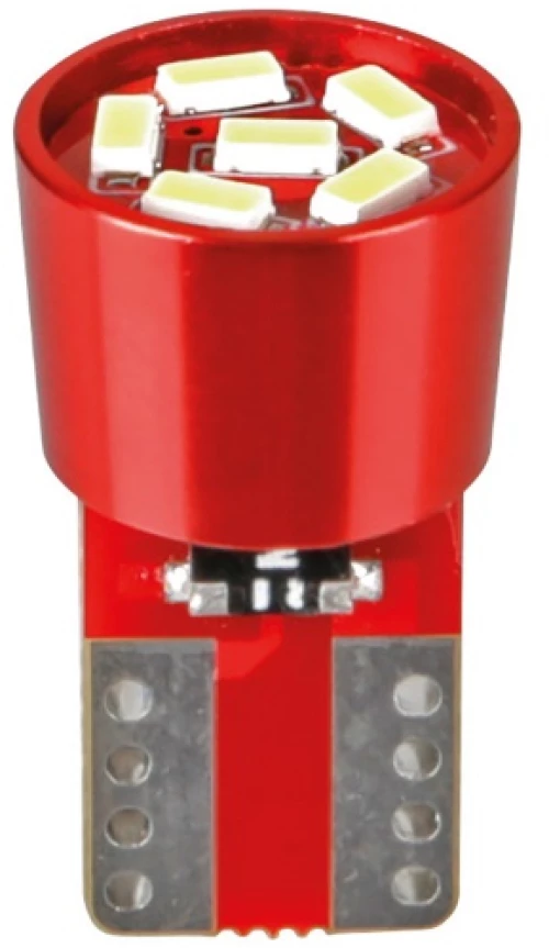 Lampa T10 24v W2,1x9,5d 36lm 6smd Led Κοκκινο (καρφωτο-διπλησ Πολικοτητασ Can-bus) 2 Τεμαχια L9829.4