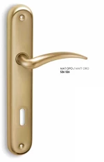 Conset C435 Ματ Όρο Πόμολο Εξωτερικής Πόρτας-πλάκα/αριστερό 85mm(τεμάχιο)
