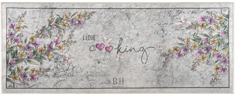 242025 Πατακι Κουζινασ 0.60x1.60 Γκρι Beauty Home