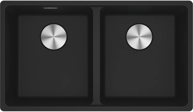 Franke Maris Bowl Mrg 620-35-35 Matt Black Γρανιτένιος Νεροχύτης 60cm