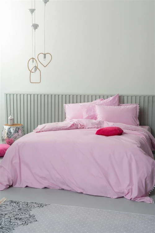 Παπλωματοθηκη Υπερδιπλη 230x240 Pon-pon Lilac Palamaiki Lilac Υπερδιπλη