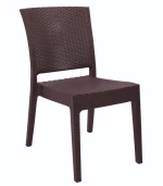 272089 Καρεκλα Κηπου Καφε Rattan 47x55x87cm