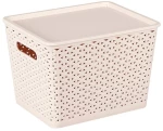 Venus 14616 Κουτί Αποθήκευσης Rattan Με Καπάκι 26x20x18