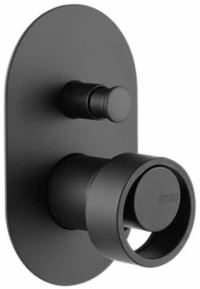 Armando Vicario Halo Black Matt Μίκτης Εντοιχισμού 2 Εξόδων Με Εκτροπέα 515050d-400