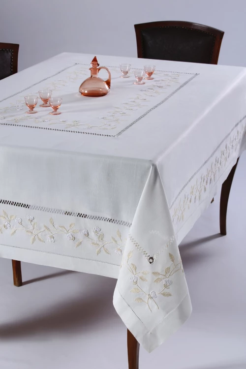 Χειροποίητο Σετ 8302 (7 Τεμαχίων) Λευκό - -