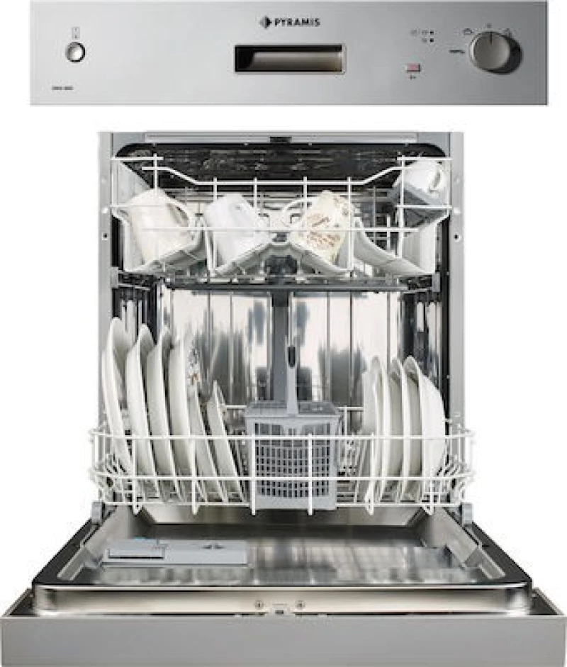 Pyramis Dwg 60si Inox Εντοιχιζόμενο Πλυντήριο Πιάτων Για 12 Σερβίτσια