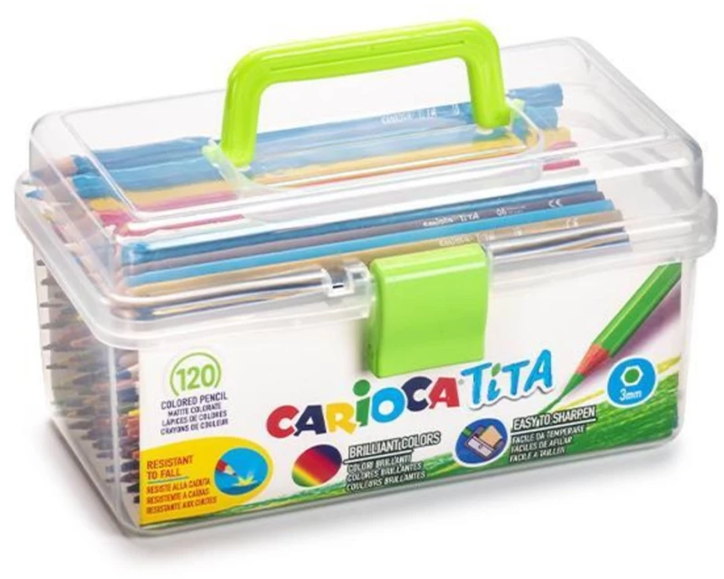 252065 Carioca Tita Ξυλομπογιέσ 120 Χρωμάτων Σε Βαλιτσάκι