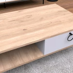 Τραπεζι Σαλονιου Sonama Λευκο Hm9247.01 90x56x37,6 Εκ.