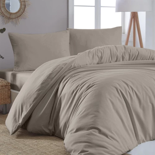 Παπλωματοθήκη Υπέρδιπλη Μονόχρωμη Art 1999 230x250 Μπεζ - -