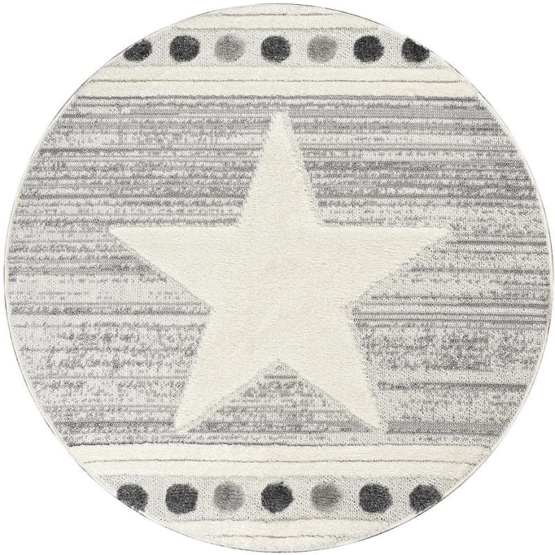 282553 Ροτοντα Loop 160x160 Art 9559 Grey White Γκρι Λευκο Beauty Home