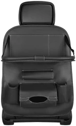 Car Organizer For The Seat Foldable Shelf Mini Car Table Black