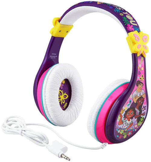 Ekids Encanto Ενσύρματα Ακουστικά Με Ασφαλή Μέγιστη Ένταση Ήχου Για Παιδιά Και Εφήβους En-140 Μωβλευκόροζ