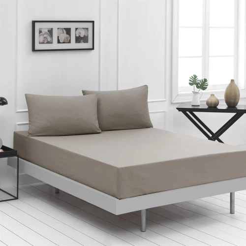 Σεντόνι King Size Μονόχρωμο Art 1999 265x270 Μπεζ - -