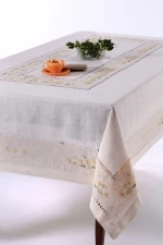Χειροποίητο Τραπεζομάντηλο 9858 (170cm X 270cm) Κίτρινο - -