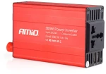 Amio Inverter 24>230v Max300w-peak600w Me 2 Usb Amio – 1 Τεμ. 02471/am