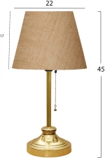 Φωτιστικο Επιτραπεζιο Hm7592.01 Χρυσο-μπεζ