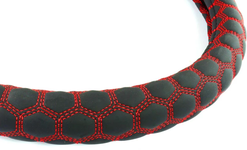 Amio Καλυμμα Τιμονιου 37/39cm Swc-23 Μαυρο/κοκκινο 02560/am