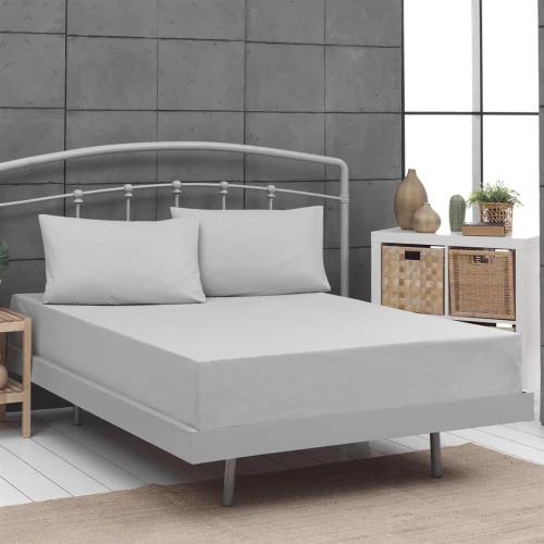 Σεντόνι Μονό Μονόχρωμο Art 1999 170x260 Γκρι - -