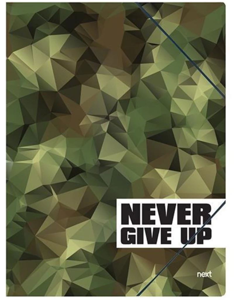 251371 Next Φάκελοσ Λάστιχο `never Give Up` Υ35x25εκ. (σετ 10 Τεμαχιων)