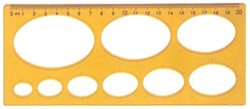 252453 Ark Στένσιλ Ελλείψεων (σετ 3 Τεμαχιων)