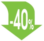 255346 Next Αφίσα `βέλοσ -40%` Για Βιτρίνεσ 34x32εκ. (σετ 10 Τεμαχιων)