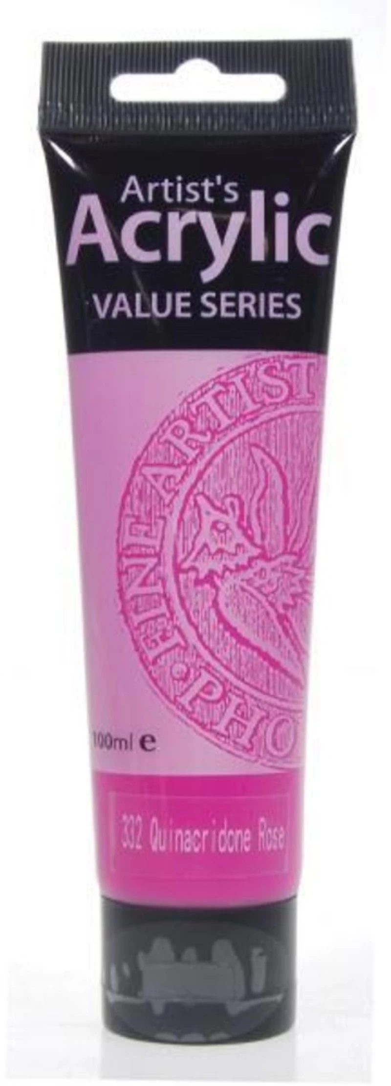 256346 Phoenix Ακρυλικό Χρώμα 332 Quinacridone Rose, Σωληνάριο 100ml