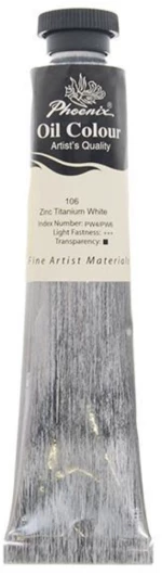 256537 Phoenix Χρώμα Λαδιού 106 Zinc Titanium White, Σωληνάριο 50ml