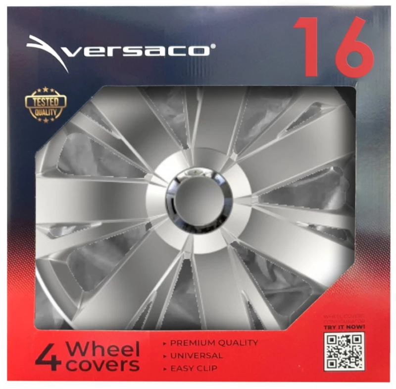 Amio Τασι 16" Hubcap Rc Energy Ασημι - Σετ 4 Τεμ Σε Κουτι 5790/am