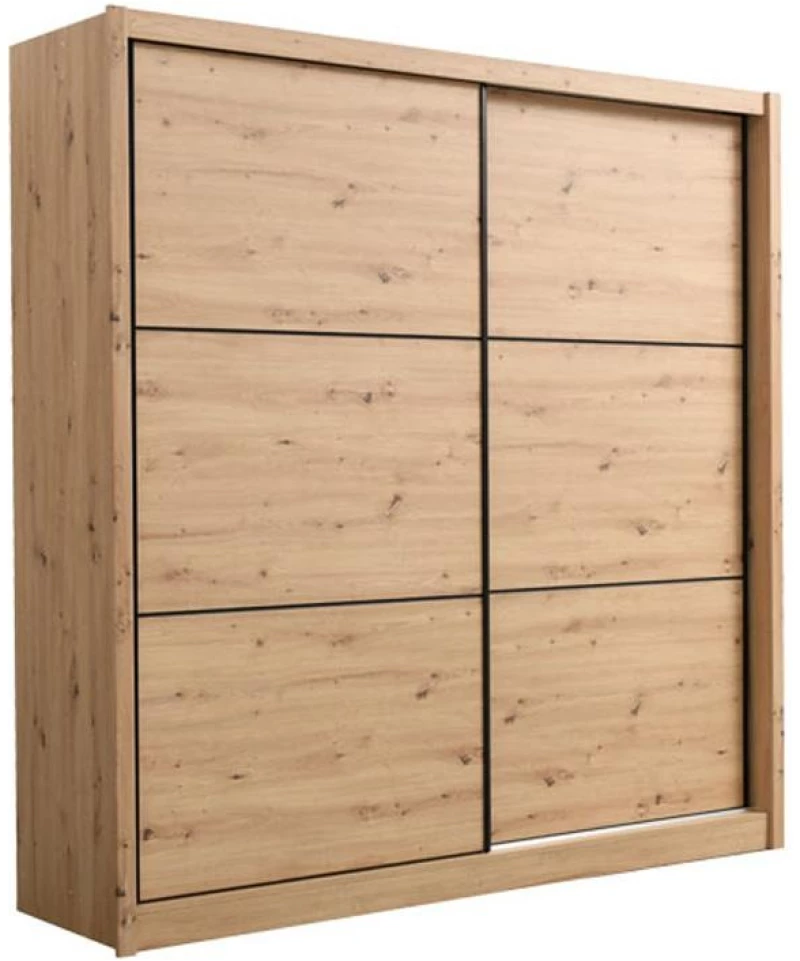 145776 Ντουλαπα Navara 215 Αrtisan Oak 213x60x215,5
