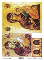 256098 Ριζόχαρτο `αγιογραφία` 21x29εκ. (itd-r574) (σετ 3 Τεμαχιων)