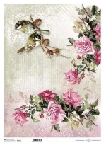 256141 Ριζόχαρτο `roses` 42x29.7εκ. (itd-r174l) (σετ 3 Τεμαχιων)