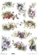 256145 Ριζόχαρτο `bouquets 3` 42x29.7εκ. (itd-r053l) (σετ 3 Τεμαχιων)
