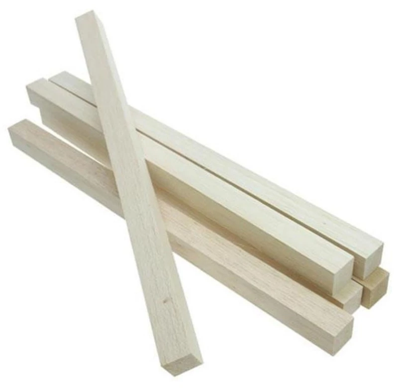 258554 Ράβδοσ Balsa Τετράγωνη 6χιλ. X1μ. X 6χιλ. (σετ 50 Τεμαχιων)