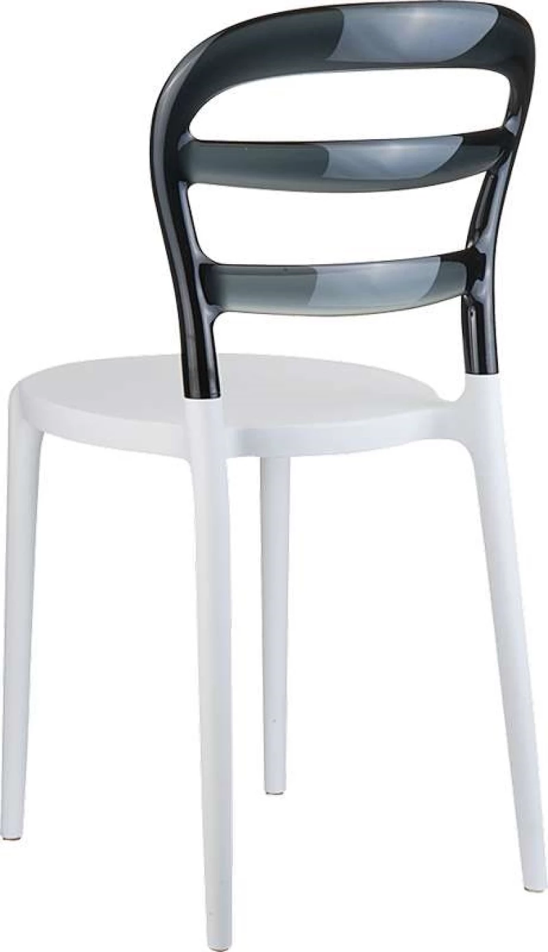 Bibi White/black Transp.καρεκλα